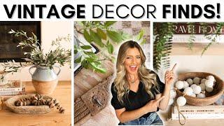 SHOPPING FOR DECOR STAPLES || HOME DECORATING TIPS & IDEAS || ANTIQUE AND THRIFT HOME DECOR HAUL