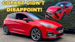 WRECKED RACE RED COPART FIESTA ST FULLY REPAIRED HOW MUCH CASH £££