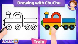 How to Draw a Train? - More Drawings with ChuChu - ChuChu TV Drawing Lessons for Kids