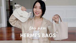 2 NEW HERMES BAGS UNBOXING/REVEAL | Mini Gypsy White & Picotin 18 Croc Beton | 新买的两个爱马仕包包