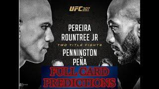 UFC 307 (Full Card) - Predictions & Betting