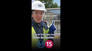 Visite du chantier de la gare Champigny-Centre sur la ligne 15 du Grand Paris Express