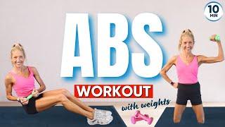 10-Minute Abs Workout with Weights