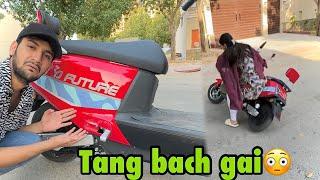 Saba ne meri new bike ka accident karwa diya | tang toot jati?