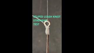 Stupid Leash knot static tensile strenght testing