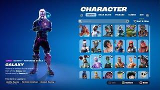 Fortnite locker tour (OG Skull Trooper, Galaxy, Black Knight)