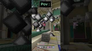 Pov   You record your best combo  #minecraft #hive #hiveskywars #mcpe