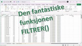 Excel på norsk: Filtrer()