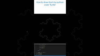 How to draw Koch by python code 'Turtle' #codeSource