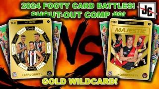 GOLD WILDCARD! FOOTY CARD BATTLES | 2024 AFL TEAMCOACH CARDS