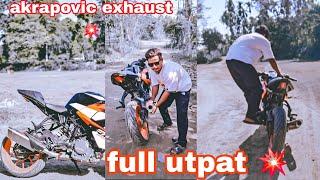 Akrapovic Evolution Line Titanium Exhaust first in tinsukia full utpat  sound boom