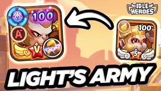 Idle Heroes - Sun Wukong ZERO to HERO on the Light's Army