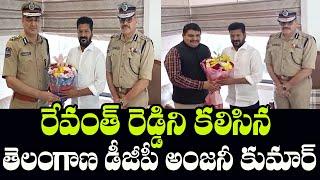 Telangana DGP Anjani Kumar Meets Revanth Reddy | Telangana Results 2023 | Indiontvnews