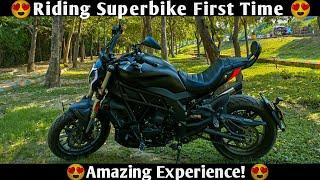 Riding Superbike First Time | Banelli 502c | Riding Experience Banelli 502c | Born Yaatri