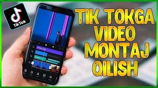 TELEFON ORQALI VIDEO MONTAJ QILISH TIKTOK  UCHUN TREND VIDEO TAYYORLASH 2022