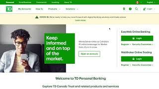 Pay Bills Online Easily Using TD Banks Website