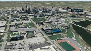 3D Milwaukee and Indianapolis in Google Earth