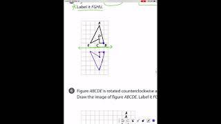 Transformations Fluency Practice: Student video