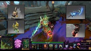 Dota 2 Wraith King Mix Set Immortal Blistering Shade/Winterblight/Wraith Spin Kinetic Gem