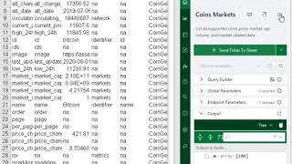 Send API endpoint FIELDS directly to your sheet in Excel & Googlesheets using Cryptosheets