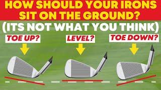 How Should Your Irons Sit on the Ground?: It's not What You Think! - Golf Tip