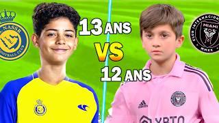 RONALDO Jr vs. Thiago MESSI ... sur Fc24 !  (Ronaldo Jr met un arc-en-ciel à Thiago Messi)