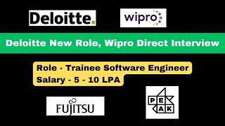 Deloitte, Wipro Hiring | 2025 batch hiring off campus | OFF Campus Drive | Deloitte Hiring 2024