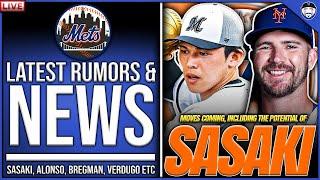 Latest Mets News & Rumors | Sasaki Pursuit, Alonso, Bregman, Verdugo Interest & More