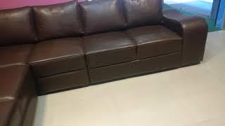 Modern sectional leather rexine sofa