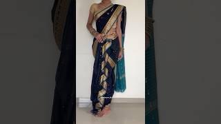 Zigzag Nauvari Draping #shorts #nauvarisaree #saree #sareelove @GroomingwithUtkarsha