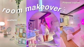 EXTREME ROOM MAKEOVER + TOUR! *aesthetic/pinterest inspired*