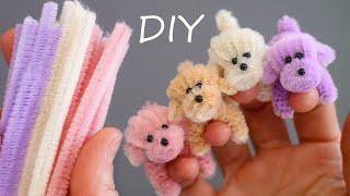  Pretty BABIES  MINI dogs  Pipe cleaner toys DIY