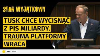 Tusk chce wycisnąć z PiS miliardy. Wojna o kasę w rządzie. Trauma Platformy wraca