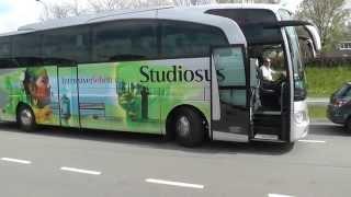 Buses near Keukenhof, NL, 15 april 2014,  part 1 of 2, see info please!