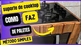 Fogão de paletes.Suporte de cooktop,como fazer.? @Juniordupallet