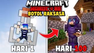 100 Hari Minecraft Hardcore Tapi Dalam BOTOL