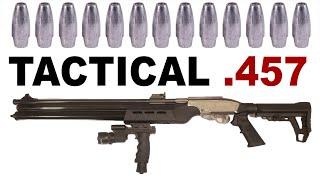 Seneca LIGHT HUNTER 2 (Tactical) .457 Review Tactical Big Bore Hunting PCP Air Rifle +ZAN .457 Slugs