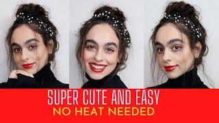 SUPER CUTE AND EASY MESSY HAIR BUN TUTORIAL | NICOLE MADI