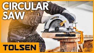 TOLSEN Circular Saw with Laser Guide 7-1/4-Inch Circular Saw for 120V Market #circularsaw