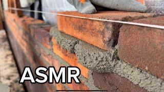 ULTIMATE SATISFYING BRICKLAYING MORTAR  #asmr #masonry