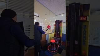 father vs. son #hammer #arcade #strong