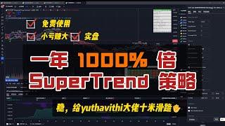 小亏赚大，公开yuthavithi实盘1年十倍的SuperTrend 策略！