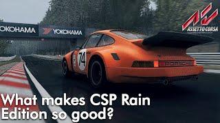 What makes CSP Rain Edition so GOOD? | Rain FX CSP 1.75 | Assetto Corsa