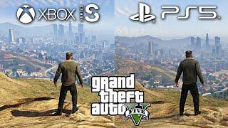 GTA V NEXT GEN |  Xbox Series S vs PS5 | Comparative 2023 