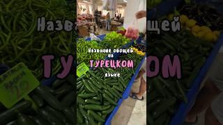 Овощи на турецком языке. Турецкий язык