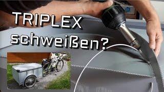 Fahrrad Lastenanhänger mit geschweißten Triplex-Platten