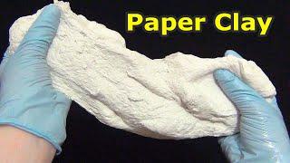 The Best Paper Clay Recipe without water | How to make paper clay for modeling