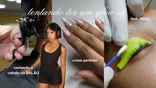 elevando minha autoestima 🫧 | cabelo novo, unhas & lash lifting