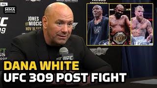 Dana White Reacts to Tyson vs. Paul, UFC 309, Jon Jones & Donald Trump’s Win | MMA FIghting