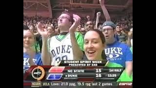 (1-31-2008) #3 Duke Blue Devils vs NC State Wolfpack (Bad Quality)